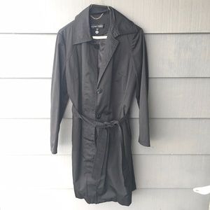 Ellen Tracy black trench coat